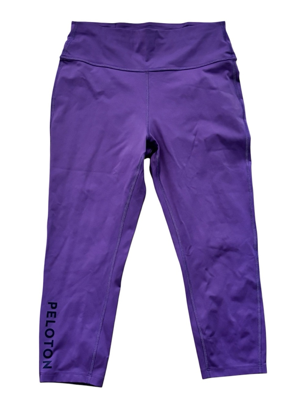 Peloton Essential Capri Leggings Size Large Purple Spandex Activewear Running